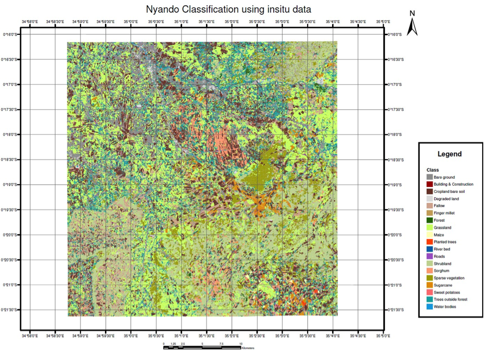 Fig. 2.7 LULC map of Nyando from WorldView-2® VHR imagery, using an object-based classification approach